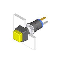 EAO 18-157.035 Standard Switches PB SQ MOM BLK