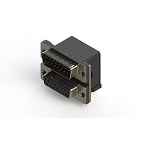 EDAC 663-015-664-001 Dual Port D-Sub Connectors Right-angle Dual Port D-Sub Connector