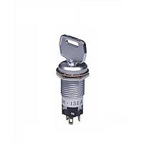 NKK Switches SK13EAW01 Keylock Switches SPDT ON-OFF-ON