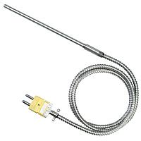 OMEGA TJ36-CASS-14G-36-BX Rugged Thermocouple Transition Joint Probes with Armored Cable (Thermocouple, K, 720 °C, Immersion Probe)