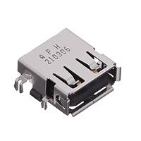Amphenol Commercial Products GSB12J21C1EU USB Type A Connectors USB2.0 A RECEPT,RIGHT ANGLE, REVERSE SINK TYPE.