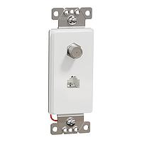 Square D SQR87CT1WH Connectors CATV/TEL F/RJ11 4P4C STRAP WH