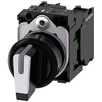 SIEMENS A6X30141629 Hardware SELECTOR SWITCH. I-O-II. BLACK. WHITE