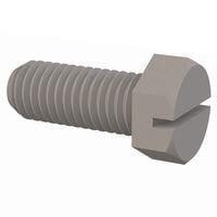 Essentra Components 3250013125 Slotted Hex Slotted Hex Screw, 1/2-13 Thread, 1 1/4 Lg