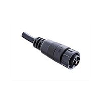 Amphenol LTW PWCU-04AFMM-LL7A03 Specialized Cables Power, PWCU, Plastic, 20A+2A, 04 pins, Female Connector, Male Contact, Straight, 2 Points Lock, Overmolded, Length 3000mm, IP67