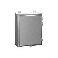 Hammond Manufacturing 1418N4ALK8 Single Door N4X Wallmount Encl w/panel - 30 x 24 x 8 - Alum
