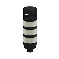 Banner Engineering TL70GYRALQ8 Modular Tower Light TL70 Tower Light; Black Housing: 3-Color Loud Audible Indicator; Voltage: 12-30 V dc; Environmental Rating: IP65; Input: Bimodal; Colors: Green Yellow Red; 8-pin M12 Integral QD