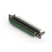 EDAC 628-M37-621-GT5 D-Sub Connectors - Standard Density Vertical Machined D-Sub Connector