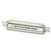 Cinch DC37SVT Receptacle DSUB 37 F PCB STR G TIN
