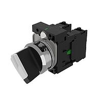 EAO 45-1828.3C90.001.101 Rotary Switches (45-1828.3C90.001.101) SELECTOR SWITCH/ MP L-R SHORT 90V WH 1NO  SC