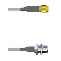 Amphenol Custom Cable Q-3F025000H006i RF Cable Assemblies SMA-SP/N-SJB G142 6I