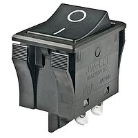 NKK Switches JWL21RA2A/UCV Rocker Switches DPST TV8 RATED BLACK CAP&BODY VERT "O -"