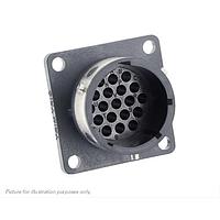 Eaton Souriau-Sunbank UTGX01419PX Receptacles Square flange receptacle, without backshell, for 19 male contacts,  IP68/69K, keying X