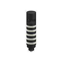 Banner Engineering TL50C5AOSIKQ Tower Lights TL50 Pro Tower Light with IO-Link Sealed Omnidirectional Audible with Volume Adjust, Compact Black Housing: 5 Lighted Segments; Voltage: 18-30 V dc; Environmental Rating: IP67; Colors: Multicolor; 4-pin M12 Integral QD