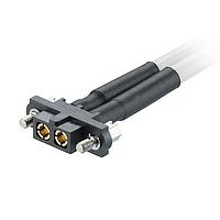Harwin M80-FCPF5F1-02-0150L Discrete Wire Cable Assemblies 1X2 FML POWER SINGLE 10 AWG
