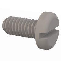 Essentra Components 010832P037PC Pan Slotted Pan Slotted Screw, #8-32 Thread, 3/8 Lg