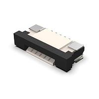 GCT (Global Connector Technology) FFC3B07-05-T Board Mount 05W, 1.0mm FFC Conn, R/A,Bot Cont, Slide, H2.5mm,SMT,Tin,T&R