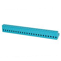 Same Sky (formerly CUI Devices) TBP01P1-508-24BE Plugs Terminal block, pluggable, 5.08 , plug, 24 pole, slotted screw, blue