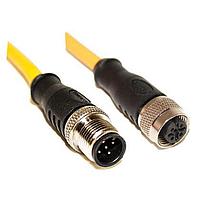 Mueller C5AC06M010 Sensor Cables / Actuator Cables M12 Cordset, 5-Pos Male Straight-Female Straight, 22 AWG, 10M