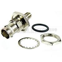 Fairview Microwave SM4714 SMA Female to BNC Female Bulkhead Adapter (4 Ghz)