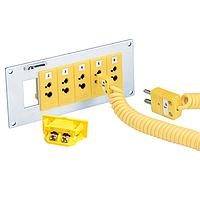 OMEGA SPJ-NI-M Universal Snap-In Thermocouple Panel Jack Connectors (N, IEC, Standard Male Thermocouple Connector)