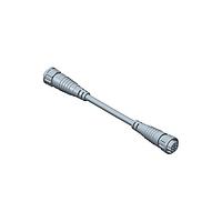 Amphenol LTW AA-BU12FL-BUFL-LAA05 Sensor Cables / Actuator Cables Ceres, Standard Size, Plastic, 2A, 12 pins, Female Connector, Female Contact, Straight-to-Straight, 2 Points Lock, Overmolded Double Ended, Length 500mm, IP66