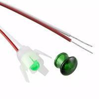 VCC 5400A5 LED Panel Mount Indicators GREEN DIFFUSED 5/16" MOUNTING HOLE