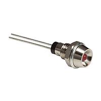 BIVAR MPR3SRCW12.0 Indicators Standard Metal Panel Mount Indicators, Recessed, 2 Leaded, 3mm Super Red LED with Water Clear Lens, 12 in. Wire.