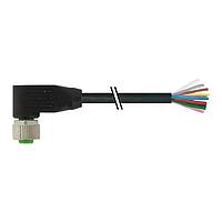 Murrelektronik 7000-19061-7050300 Connectors M12 FEMALE 90, PUR 12x0,14 black drag ch AIN 3m