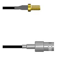 Amphenol Custom Cable Q-2V0030003024i RF Cable Assemblies SMA-SJ/BNC-SJ G174 24I