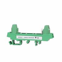 Carlo Gavazzi RPM1PD DIN Adaptors DIN adaptor module for RP series (PCB mount solid state relays), 250 V max. operational voltage, with pins for easy removal of the RP solid state relay and LED for control voltage presence indication