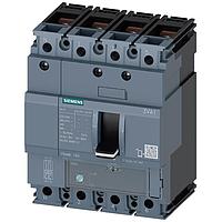SIEMENS 3VA11164GE420AA0 Line Protection BRKR 3VA11 4P 160A 36KA ATFM100NTRL NUT