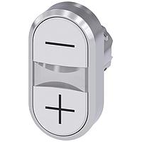 SIEMENS A6X30140800 Flat Button TWIN PUSHBUTTON. WHITE. WHITE