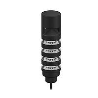 Banner Engineering TL50BLB1GY1R2AOS4Q Tower Lights Beacon Tower Light 4-Color Sealed; Omnidirectional Staccato Audible Indicator; Voltage: 12-30 V dc or 24 V ac; Environmental Rating: IP67; Input: Bimodal; Colors: Blue rotate Green steady Yellow rotate Red flash; 8-pin M12 Integral QD