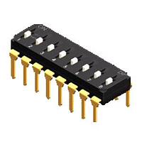 Diptronics EI-08-V DIP Switches RAISED ACT 8 POS
