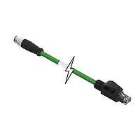 Molex 1201080263 Ethernet Cables / Networking Cables M12-4P(D)-MM-ST/RJ45-M-50M-PUR
