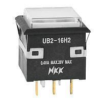 NKK Switches UB226KKG016F-3JB Pushbutton Switches DPDT ON-ON SOLDER
