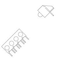VCC 5360F5-5V LED Circuit Board Indicators GREEN DIFFUSED 5 VOLT