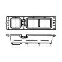 Raychem - TE Connectivity 2-211991-2 Rack & Panel Connectors RECEPT ASSY,SZ 2,ARINC 600