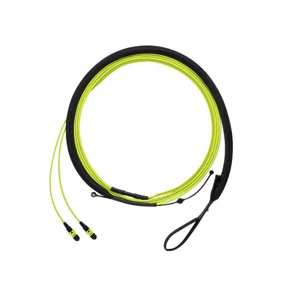 Fiber optic cable assemblies used for equipment and network connections