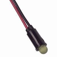 VCC 5100H7FL LED Panel Mount Indicators YELLOW DIFFUSED 1/4" MOUNTING HOLE
