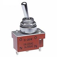 NKK Switches S2BW Toggle Switches SWITCH TOGGLE SPDT 5A 125V