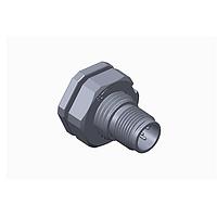 Amphenol LTW MSAP-04PMMP-SF8001 Sensor Cables / Actuator Cables M Series Sensor Connector, M12, A Code, Plastic, 4A, 04 pins, Male Connector, Male Contact, Hexagonal, PG9, Screw Thread, PCB 180 , Receptacle, Front Fastened, IP68