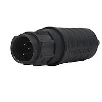 Switchcraft EN3L6MCLX Standard Circular Connector EN3 Harsh Environment Cable-to-Cable, 6-pin, Male, Crimp, Bulk