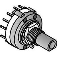 Alpha (Taiwan) SR2611F-0205-18F5B-D8-N Rotary Switches 2 POLE 5 POS D SHAFT