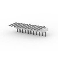 AMP Connectors - TE Connectivity 1-640453-1 Pin Strip 11P HDR ASSY SQ R/A