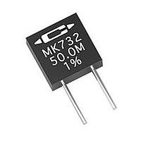 Caddock MK732-50.0M-1% Precision Radial-Lead Film Resistor 50M ohm ,1% 50ppm