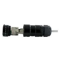 Amphenol Socapex RJF62APEMWF1N Modular Cat6 A Code In Line REC Nickel
