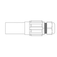 Amphenol Energy Technologies APSLS-N-W-S120-M40A-UL Plugs White C/W 120mm Bush 500A, Line Source NLS, Neutral, -M40A 19-28mm Clamping Range -UL