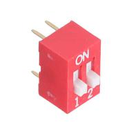 APEM NDS02V DIP Switches Raised actuator standard dip 2 pos.